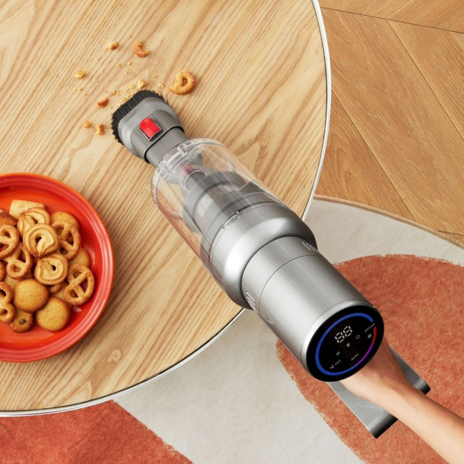 Athens Hypersonics Pro 27000Pa Cordless Vacuum Cleaner with Smart Dust Detection - Powerful Suction for Pet Hair, Hard Floors & Carpets - Ideal for Home Cleaning & Quick Pickups