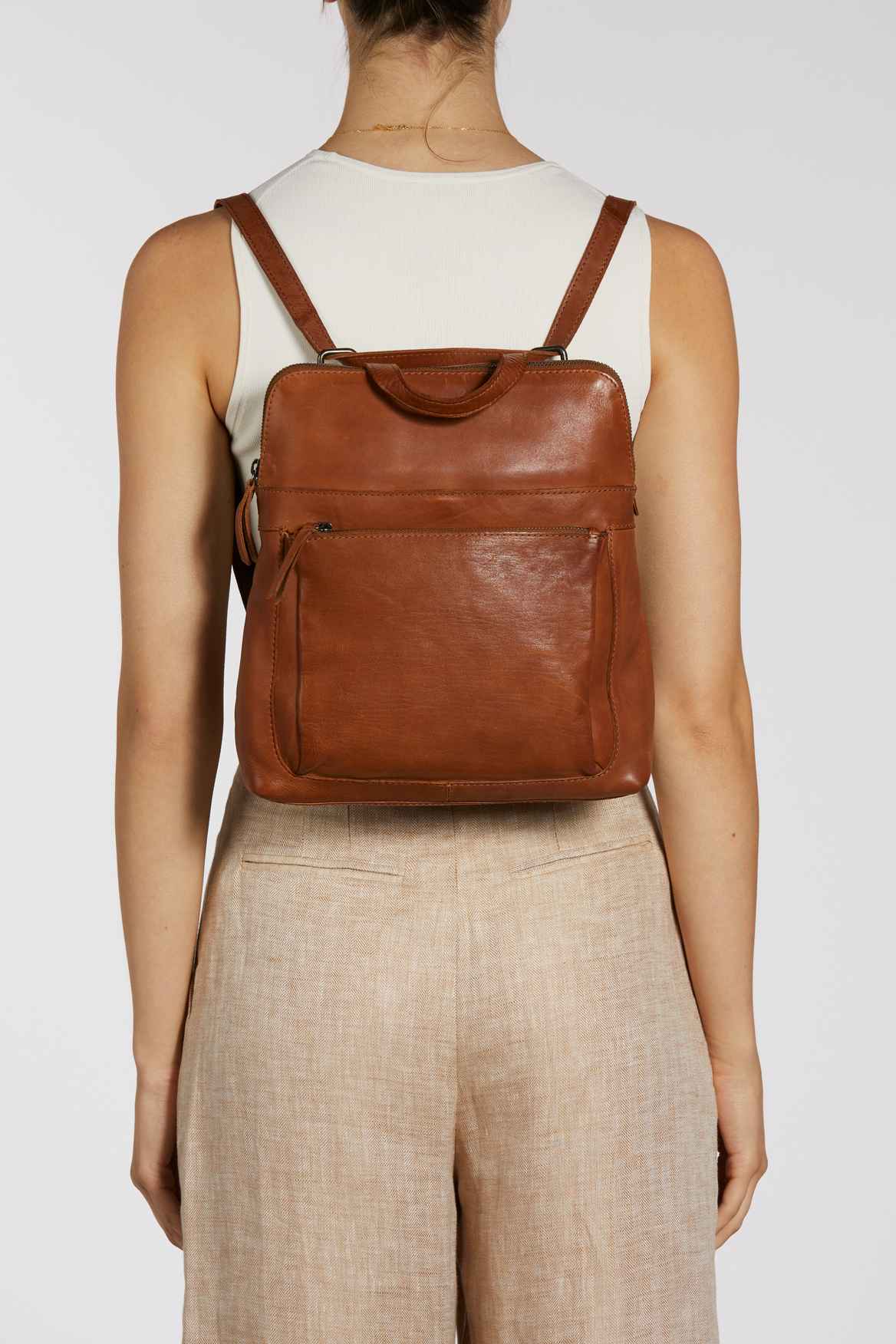 Maya Genuine Leather Convertible Backpack for Women & Men - Stylish Tote, Shoulder Bag & Laptop Bag - Perfect for Work, Travel & Daily Use