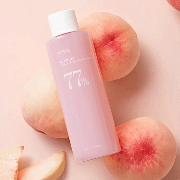 Anua Peach 77 Niacin Essence Toner 250ml - Brightening & Hydrating Facial Toner for Glowing Skin | Perfect for Daily Skincare Routine & Acne-Prone Skin