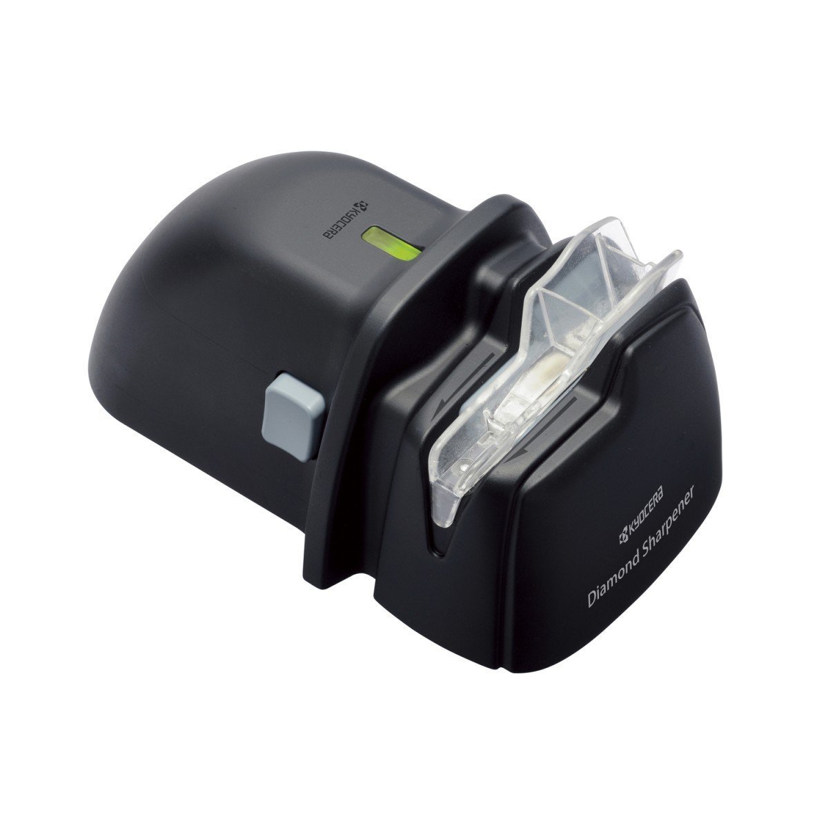 Kyocera DS-38 Electric Knife Sharpener - Diamond & Ceramic Whetstone for Metal Double-Edged Knives | Perfect for Kitchen, Camping & Outdoor Cooking