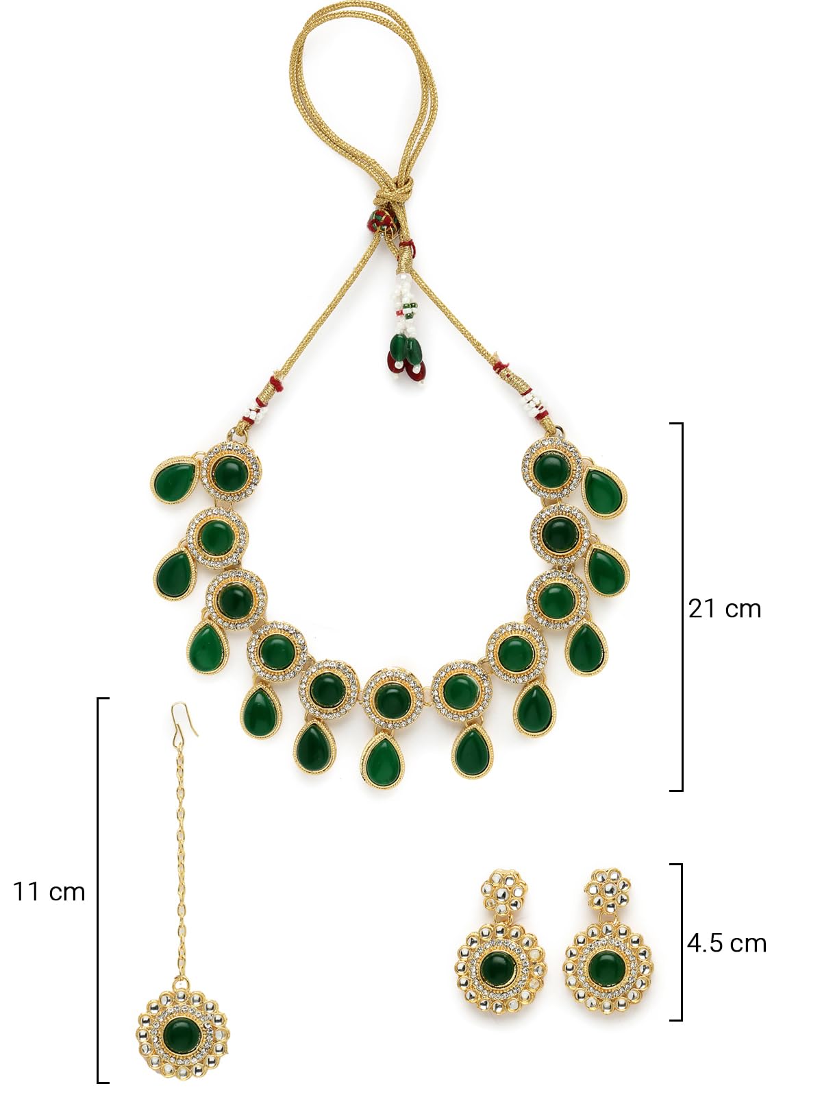 Elegant Drop-Shaped Rani Pink Kundan & Beads Choker Necklace Set for Women | Indian Bridal Jewelry | Perfect for Weddings, Parties & Special Occasions