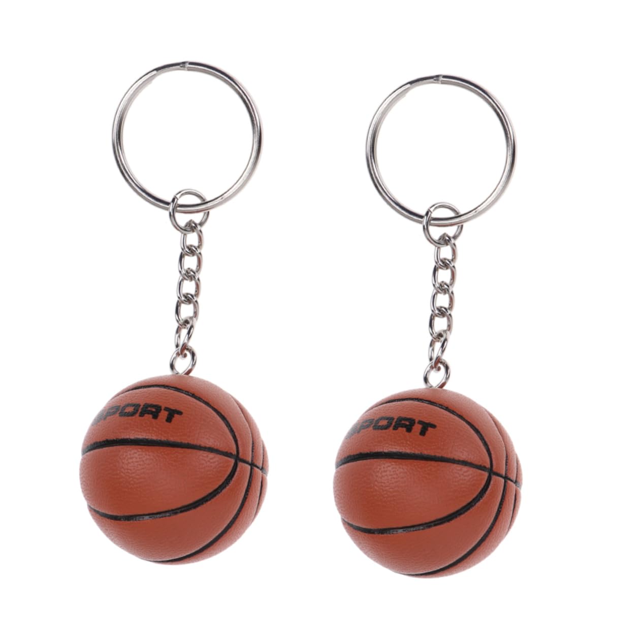 14 Pcs Mini Basketball Keychain Set - PU Leather Volleyball & Basketball Pendant Charms for Backpacks, Tote Bags & Gifts - Sporty Accessories for Fans, Athletes & Students