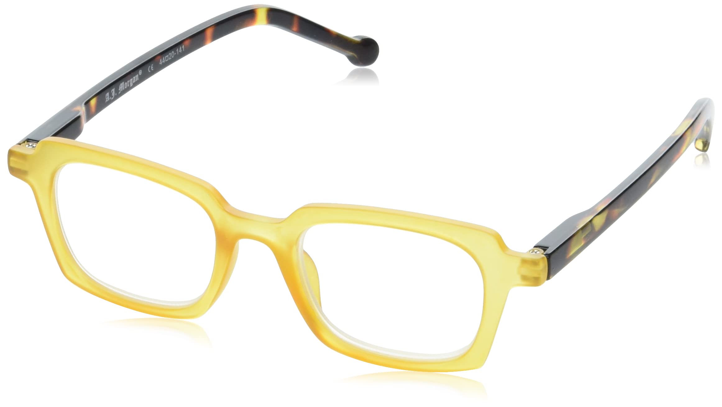 A.J. Morgan Reading Glasses for Men & Women - Rectangular Frame Lightweight Readers with Anti-Reflective Lenses - Perfect for Office Work, Reading Books, and Computer Use