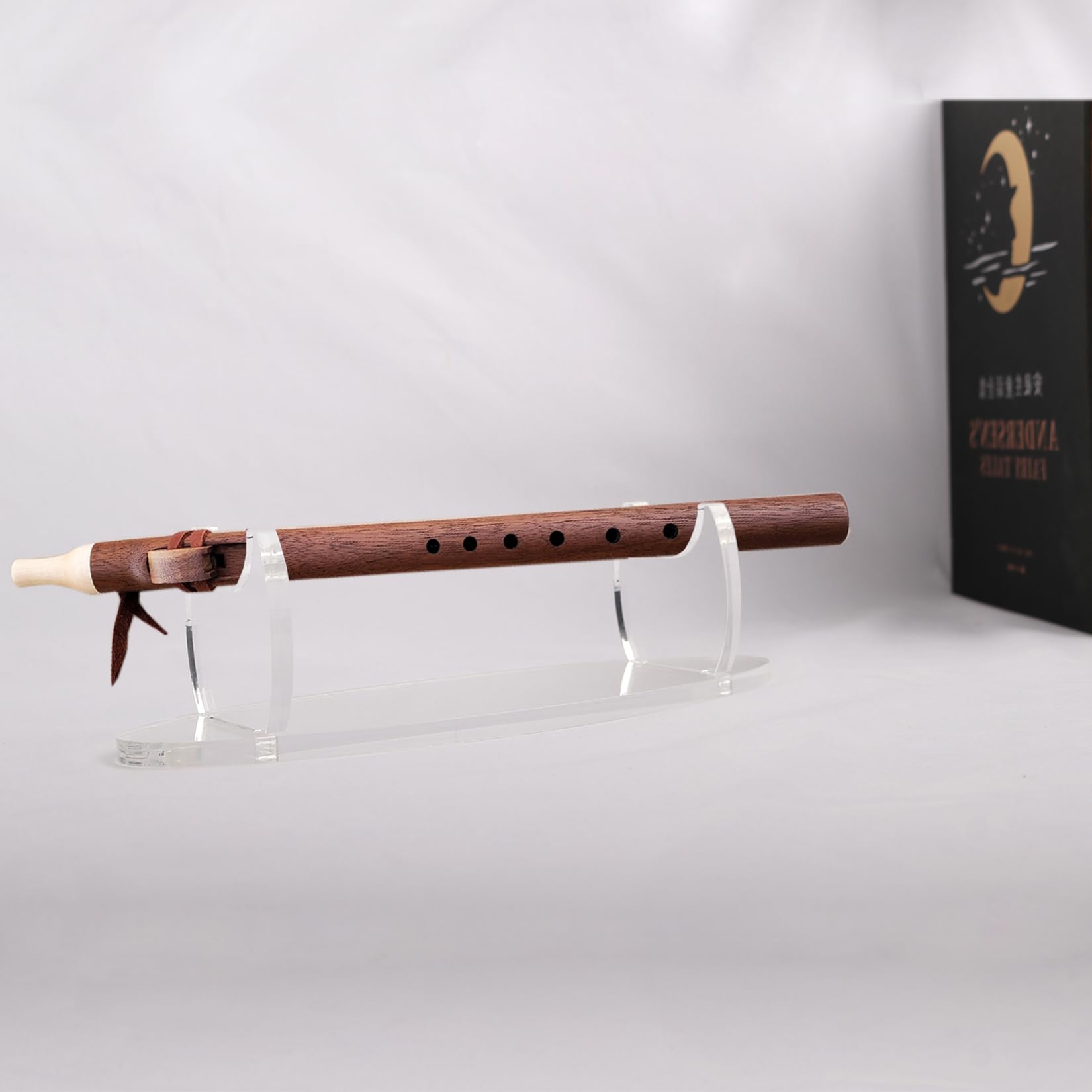 Acrylic Flute Stand - Transparent Desktop Display Holder for Indian Flutes | Perfect for Storage, Organization & Showcase in Music Studios, Homes & Gifts