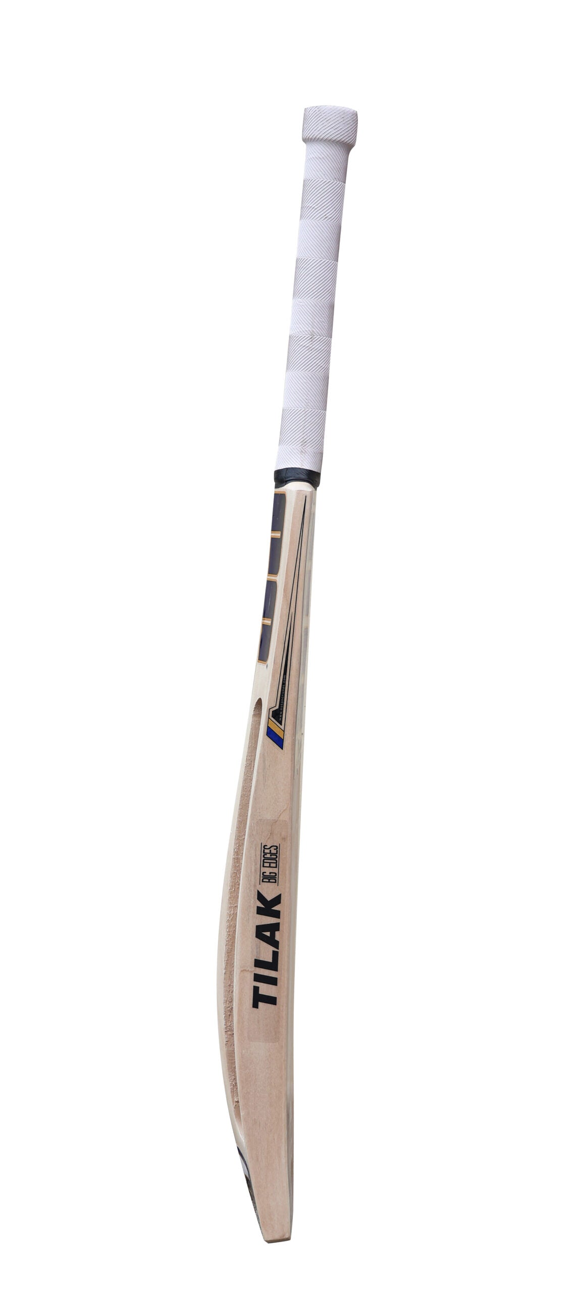 SS Tilak Verma Players Jumbo Kashmir Willow Leather Ball Cricket Bat - Adult Size with Short Handle & Cover Included | Perfect for Professional Matches & Cricket Training