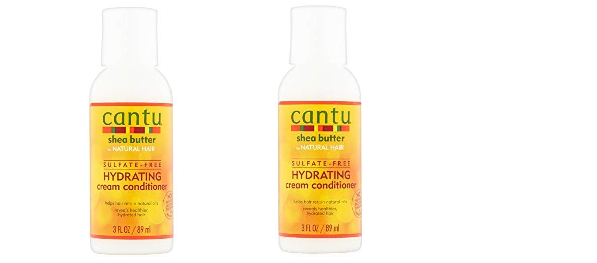 2-Pack Cantu Shea Butter Sulfate-Free Hydrating Cream Conditioner for Natural Hair - 3 oz Each | Deep Moisturizing & Frizz Control for Curly, Coily & Wavy Hair Types | Perfect for Daily Use & Salon-Quality Results at Home