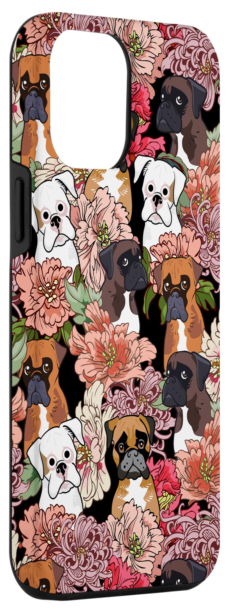 iPhone 12 Pro Max Shockproof Case with Boxer Dog Design - Cute Protective Phone Cover for iPhone 12 Pro Max (6.7 inch) - Perfect Gift for Dog Lovers, Office Use & Daily Protection