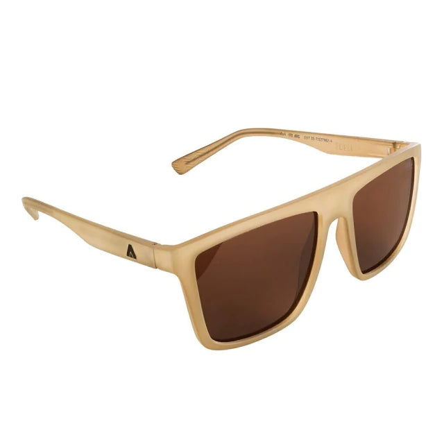 Lente Ombak Cambutal Beige Crystal Matte Sunglasses - Trendy UV Protection Shades for Beach, Driving & Outdoor Activities