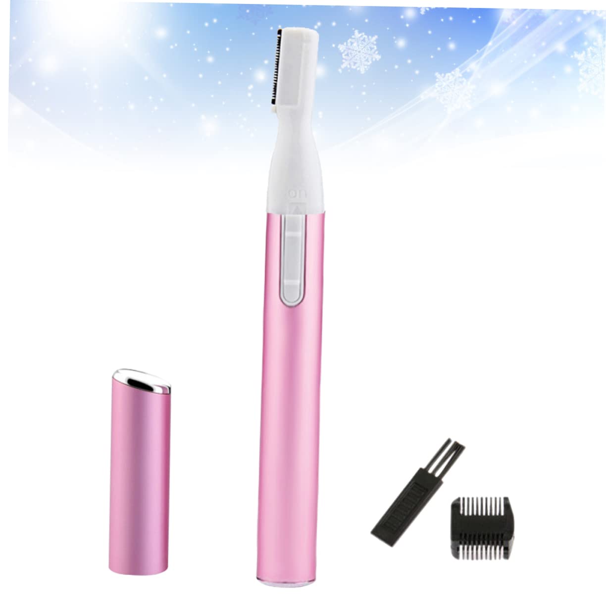 Electric Eyebrow Trimmer for Women - Painless Facial Hair Remover & Epilator - Perfect for Eyebrow Shaping, Upper Lip & Chin Hair Removal at Home or Travel
