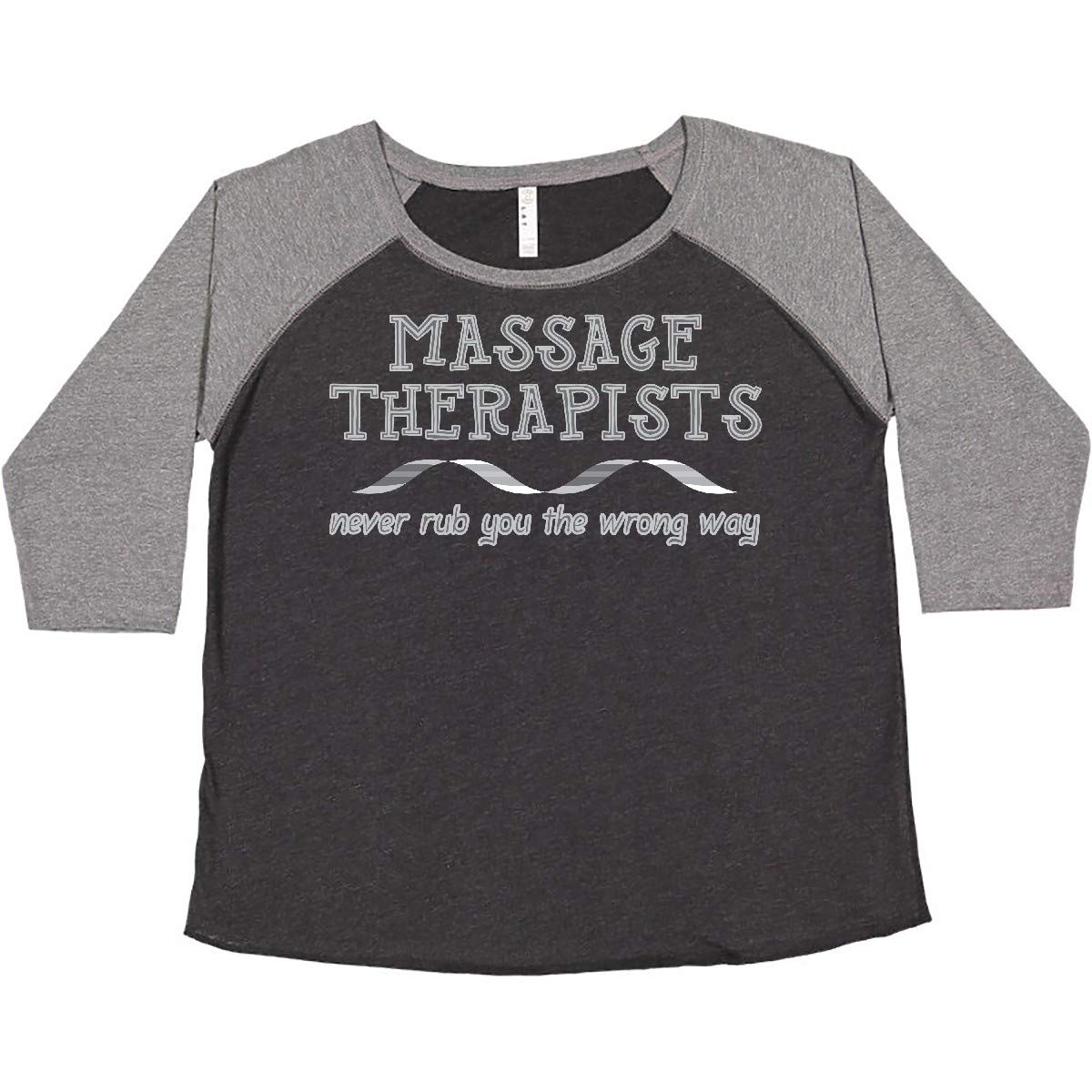 Inktastic Massage Therapists Ribbon White Women's Plus Size T-Shirt - Comfortable & Stylish Workwear for Massage Professionals | Perfect for Spa, Clinic & Relaxation Therapy Sessions
