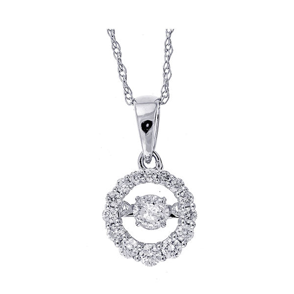 14K White Gold Diamond Pendant (1/4 CTW) - Elegant Necklace for Women, Perfect for Anniversary, Wedding & Special Occasion Gifts