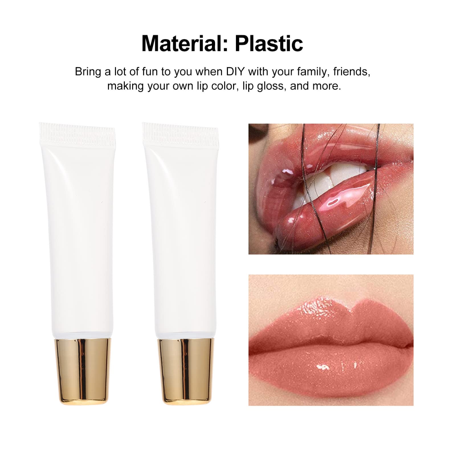 10PCS Travel Lip Gloss Tubes - Refillable Lip Glaze Containers for Lipstick, Lip Balm & Eyeliner | Perfect for DIY Cosmetics, Makeup Artists & On-the-Go Touch Ups