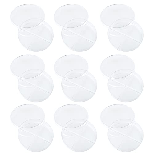 10Pcs Petri Dishes with 6 Compartments - Transparent Cell Culture Dishes for Laboratory Experiments, Scientific Research & Biology Teaching | Perfect for Microbiology Studies, Classroom Demonstrations & Lab Testing