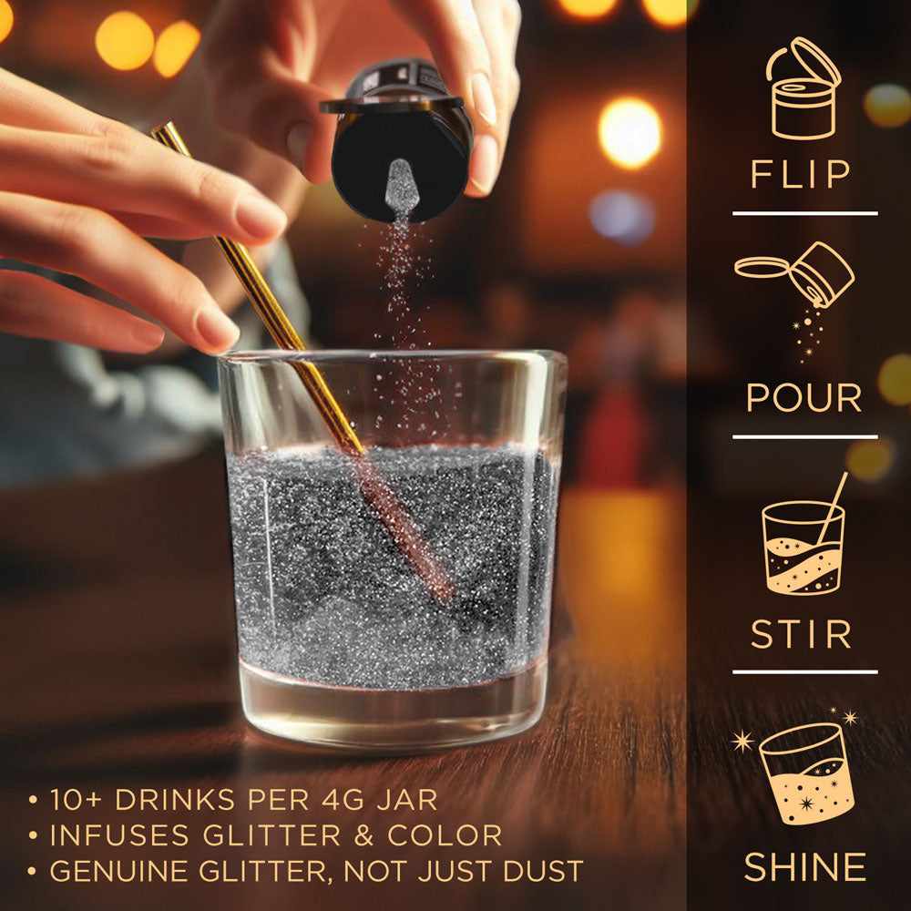 Black Brew Glitter® Sample Packs (12-Pack) | Premium Cosmetic Glitter for DIY Crafts, Nail Art & Body Makeup | Private Label & Bulk Wholesale Options | Perfect for Professional Artists, Salons & Event Decorations
