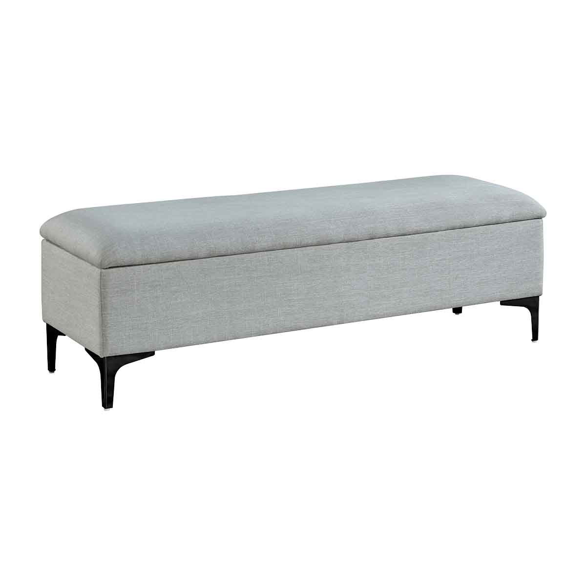 Georgia Fabric Storage Bench with Lift Top - Stylish Upholstered Ottoman for Entryway, Living Room & Bedroom - Perfect for Shoes, Blankets & Home Organization
