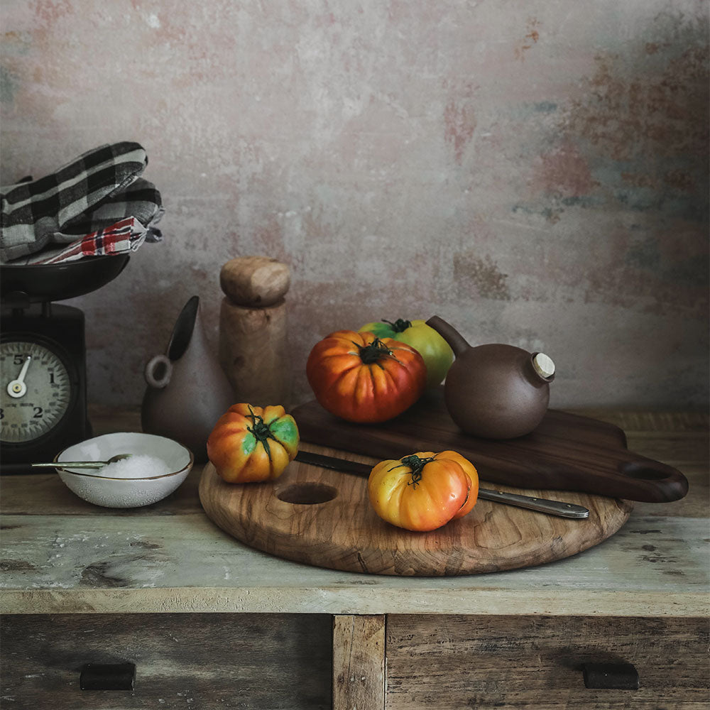Handcrafted Wooden Round Serving Board - Perfect for Charcuterie, Cheese, and Appetizers | Elegant Kitchen and Dining Accessory for Entertaining