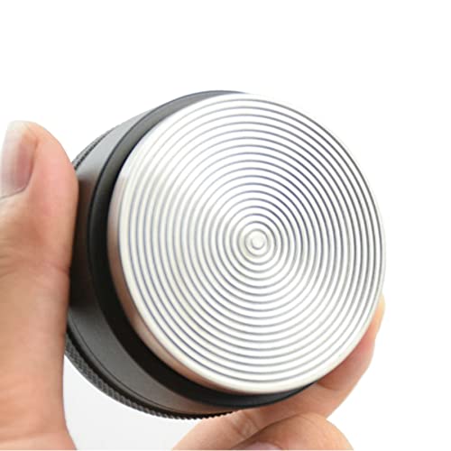 58MM Adjustable Height Stainless Steel Coffee Tamper - Espresso Powder Distributor with Threaded Base | Perfect for Home Baristas & Professional Coffee Shops