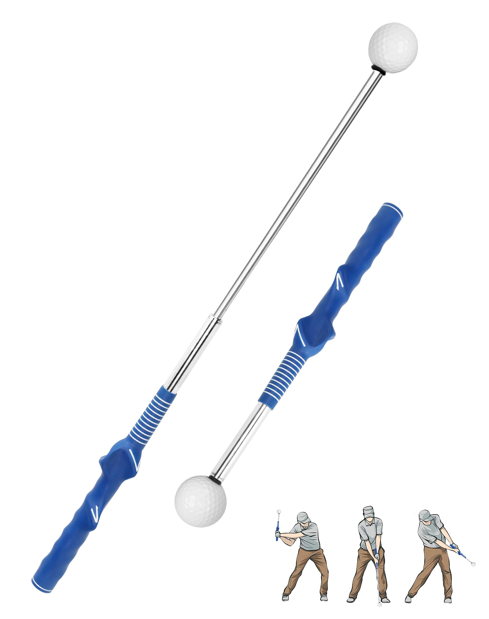 Premium Golf Swing Trainer - Professional Golf Training Aid with Ergonomic Grip | Improve Golf Swing Mechanics | Perfect for Driving Range, Backyard Practice & Golf Lessons