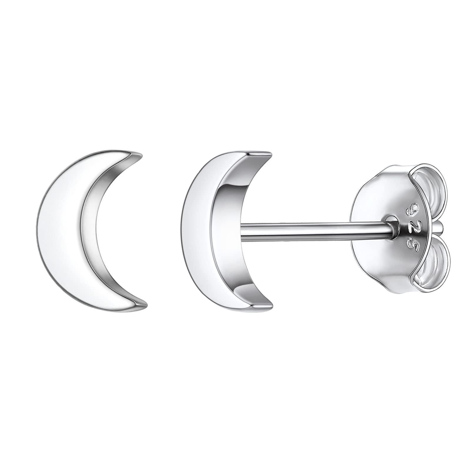 925 Silver Moon Star Earrings for Women - Hypoallergenic Celestial Jewelry for Gifts & Daily Wear