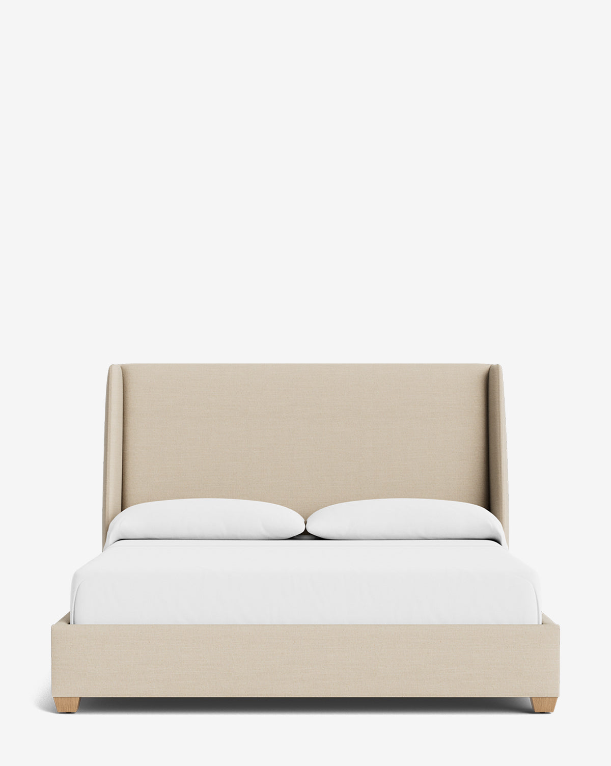 Walt Bed Tall Headboard - Queen Size Upholstered Bed Frame with Adjustable Height - Perfect for Modern Bedroom Decor & Small Spaces