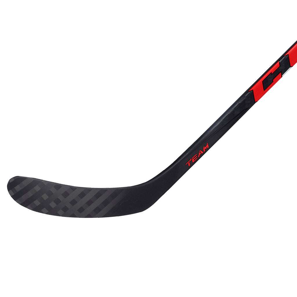CCM Jetspeed Team 2021 Intermediate Ice Hockey Stick - Lightweight Carbon Fiber Hockey Stick for Youth & Adult Players - Perfect for Ice Rink Games, Training & Competitive Play