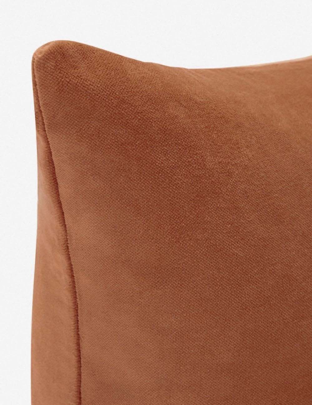 Charlotte Velvet Pillow - Soft Luxury Decorative Throw Pillow for Sofa, Bed & Couch - Perfect for Living Room, Bedroom & Home Decor