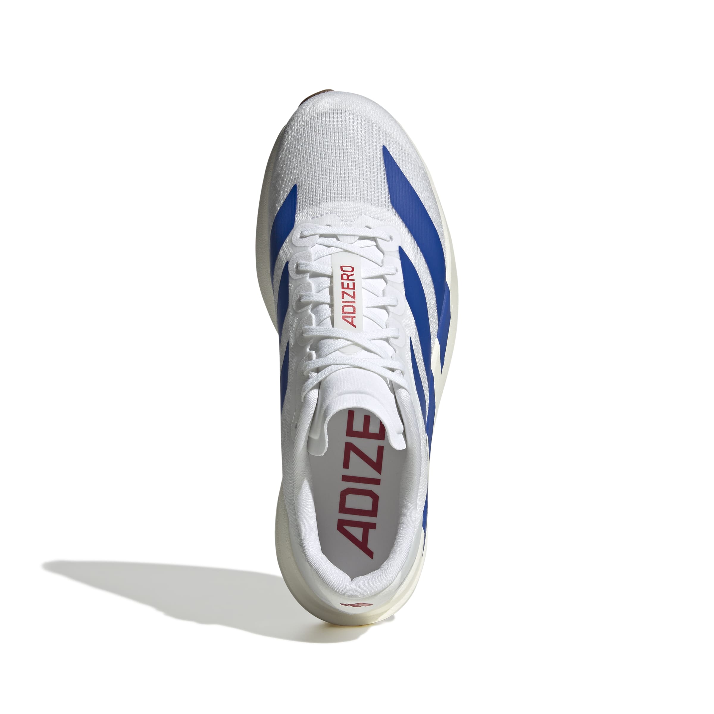 Men's Adidas Adizero Evo SL Running Shoes - Lightweight & Breathable (White/Royal Blue/Purple) | Perfect for Marathon Training, Road Running & Gym Workouts