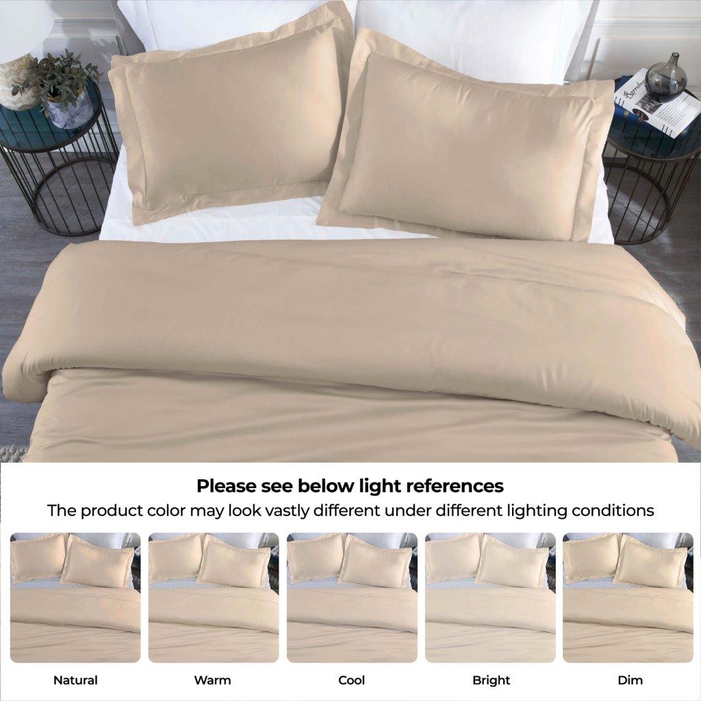 Premium 400 Thread Count Modal Duvet Cover Set from Beechwood - Ultra Soft & Breathable Bedding for All Seasons - Perfect for Master Bedroom, Guest Room, and Luxury Hotels