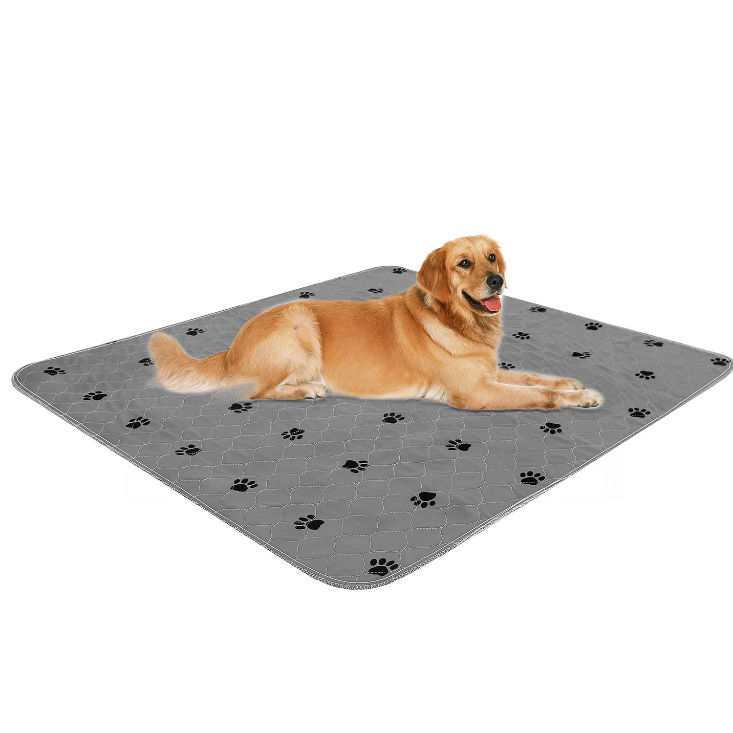 **SincoPet Reusable Dog Pee Pads - Washable, Waterproof & Fast Absorbing Puppy Training Pads with Free Grooming Gloves | Ideal for Housebreaking, Whelping & Indoor Pet Training**