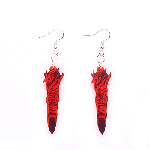 Anime Drop Earrings for Women - Cute Cosplay Accessories & Fashion Jewelry - Perfect for Cosplay, Halloween, Parties & Daily Wear