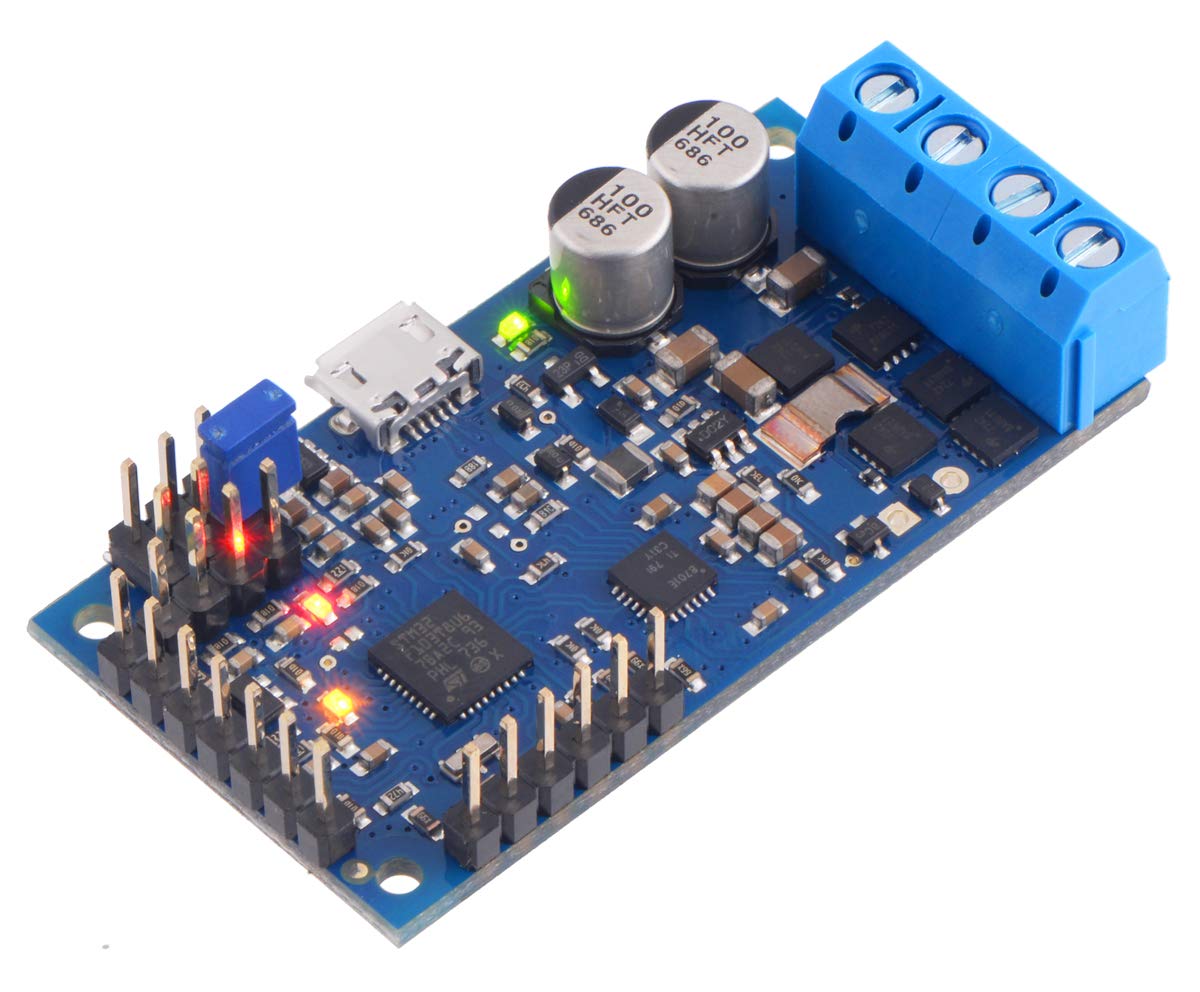 Pololu High-Power Simple Motor Controller G2 24V12 with Soldered Connectors (Item 1364) - Perfect for Robotics, DIY Projects, and Industrial Automation