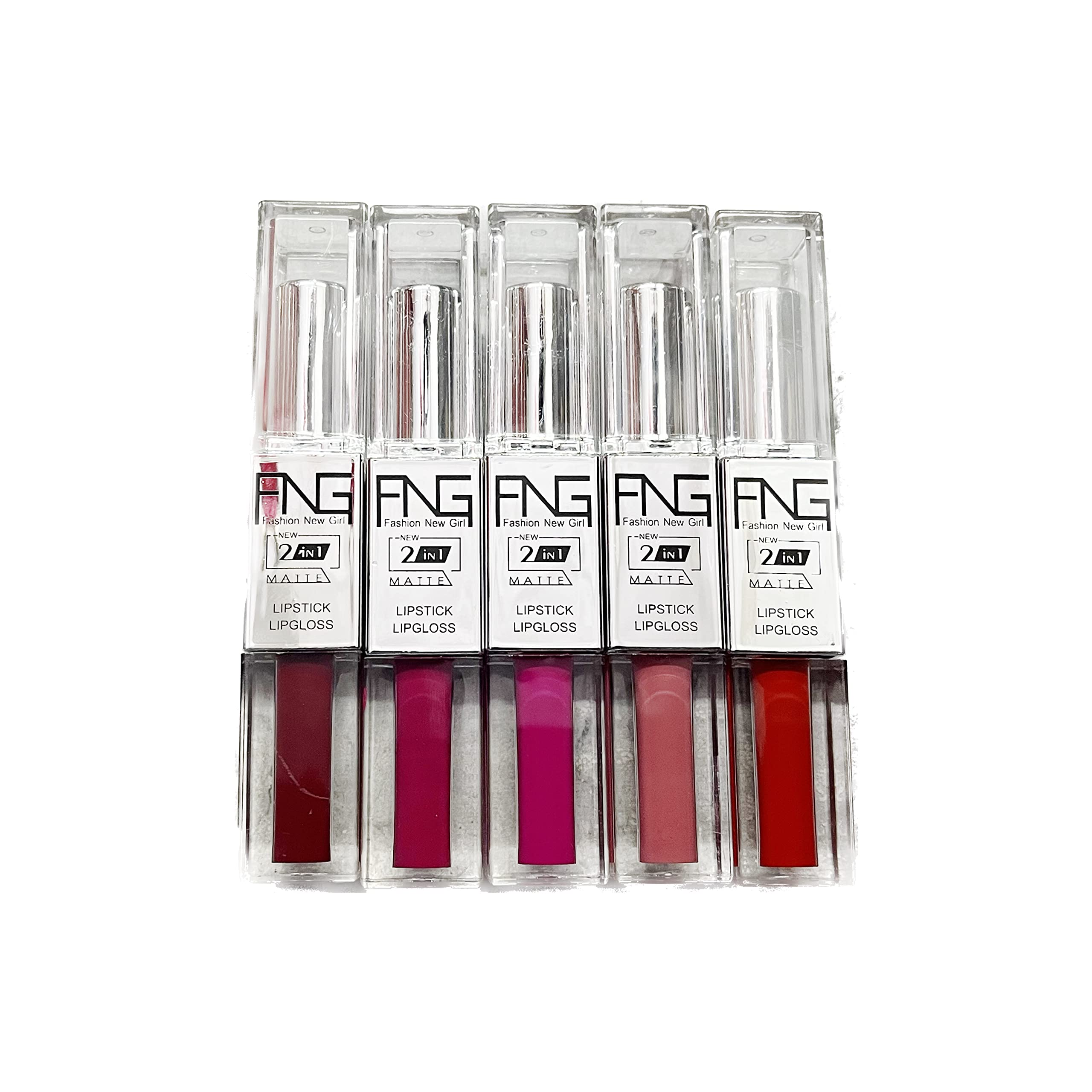 Sins Matte Lipstick 2 in 1 - Long Lasting Waterproof Lipstick & Lip Gloss Duo for Day & Night Wear | Perfect for Parties, Dates & Everyday Makeup Looks