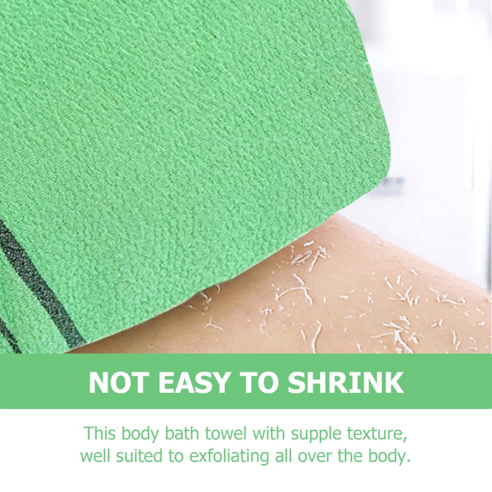 Lurrose Exfoliating Bath Mitts - 3 Pack Body Scrubber for Dead Skin Removal, SPA & Shower Exfoliation - Soft Massage Gloves for Adults & Infants - Perfect for Dry Brushing & Deep Cleansing Routine
