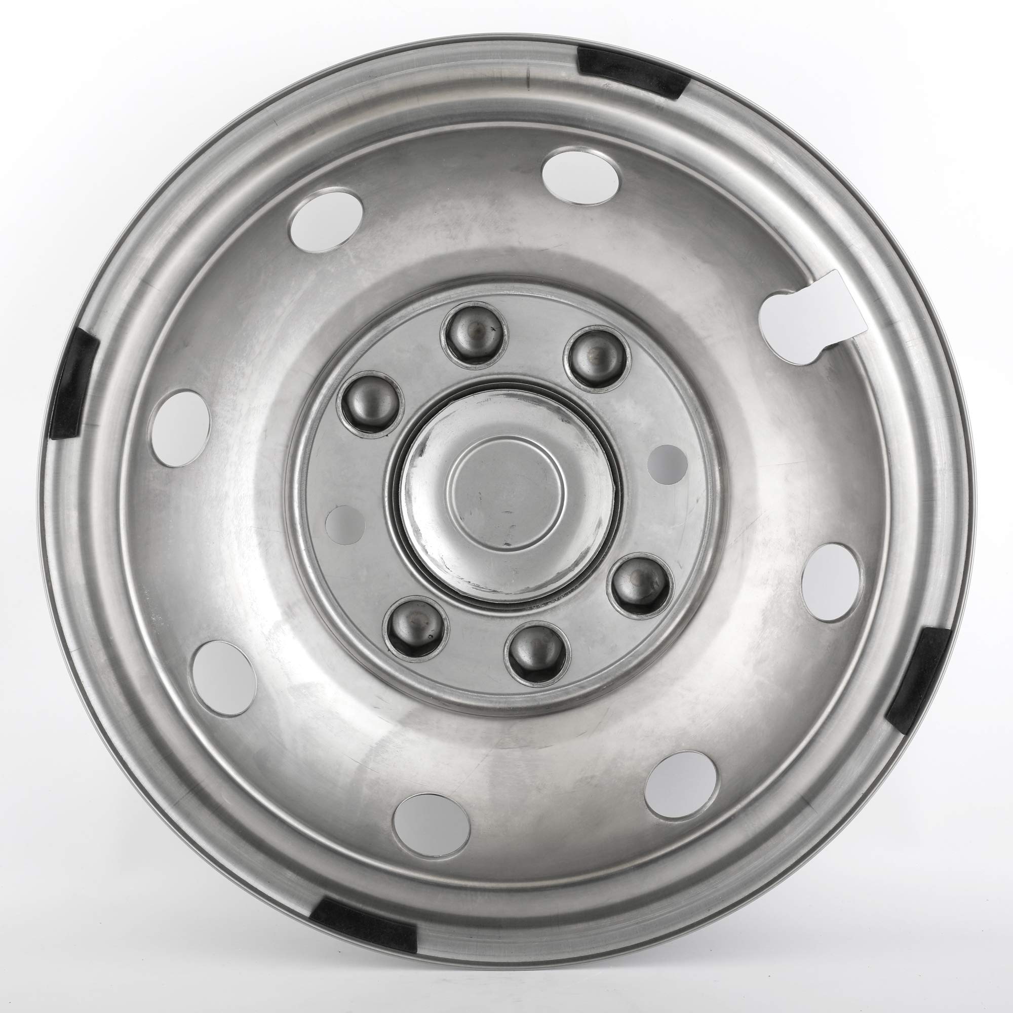 4pcs Polished Stainless Steel Wheel Simulators - 16