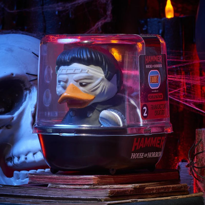 Horror Frankenstein's Creature TUBBZ Cosplaying Duck Collectible Figure - Perfect for Halloween Decor, Cosplay Props & Horror Movie Fan Gifts
