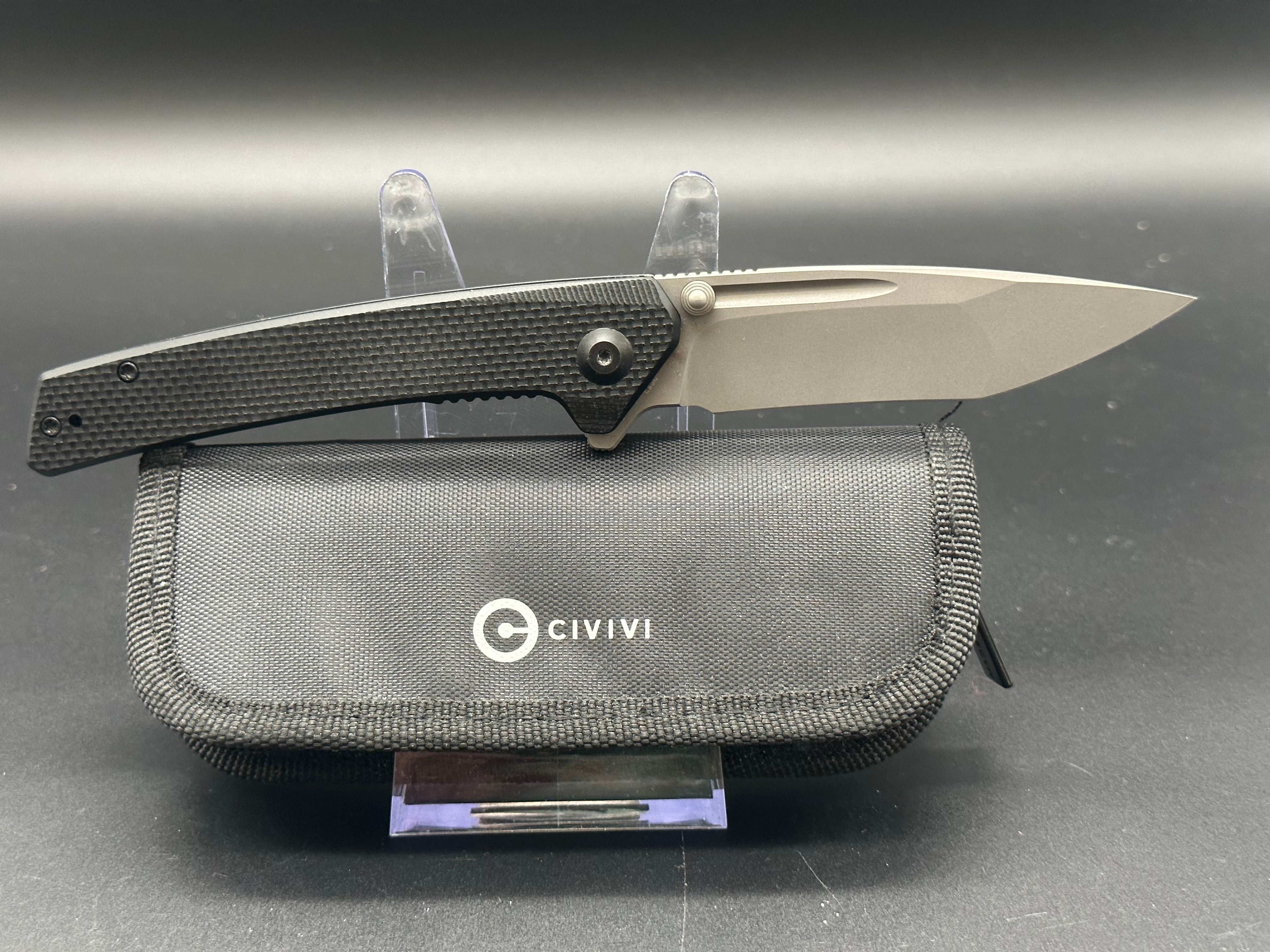 CIVIVI Keen Nadder Folding Pocket Knife - EDC Tactical Knife with D2 Steel Blade, G10 Handle - Perfect for Camping, Hiking & Outdoor Survival Gear