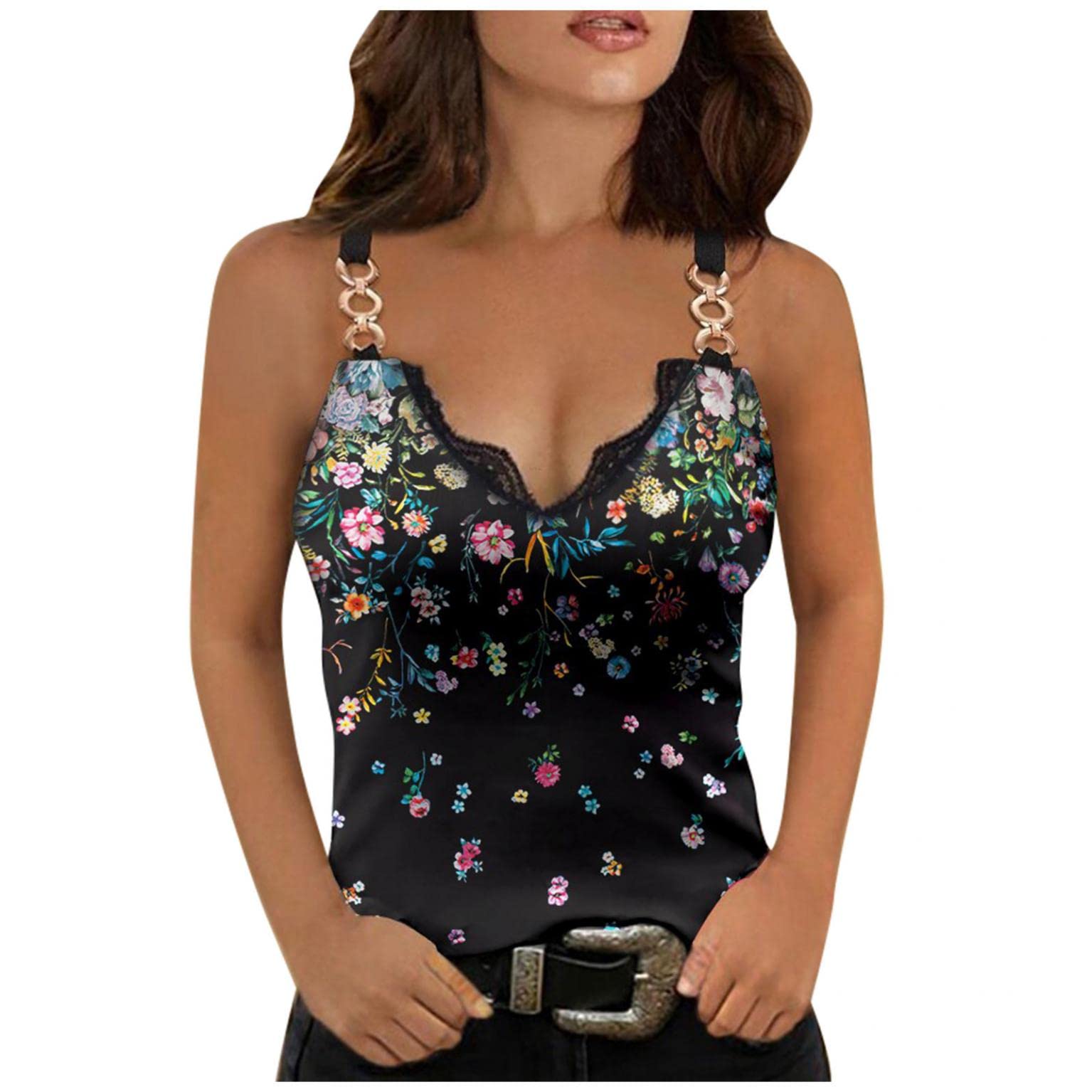 Sexy Women's Workout Tank Tops - 2022 Fashion Sleeveless Graphic Beach Cami Vest Shirts for Casual Wear | Gym, Yoga, Beach & Summer Outfits