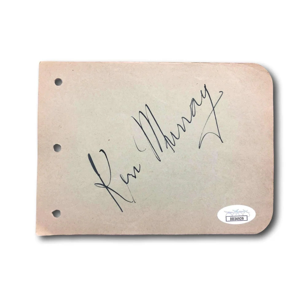 Ken Murray Hand Signed Album Page Cut with JSA COA - Authentic Autograph of Bill and Coo Actor - Perfect for Collectors, Memorabilia Displays & Film History Enthusiasts