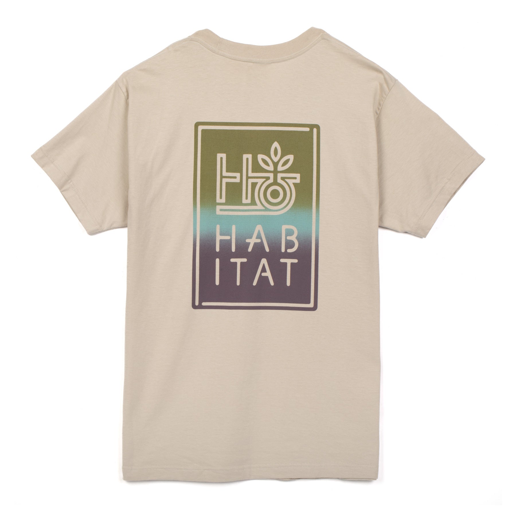 Stylish Off White Pocket T-Shirt with Pod Stencil Fade Design - Perfect for Casual Wear & Street Fashion