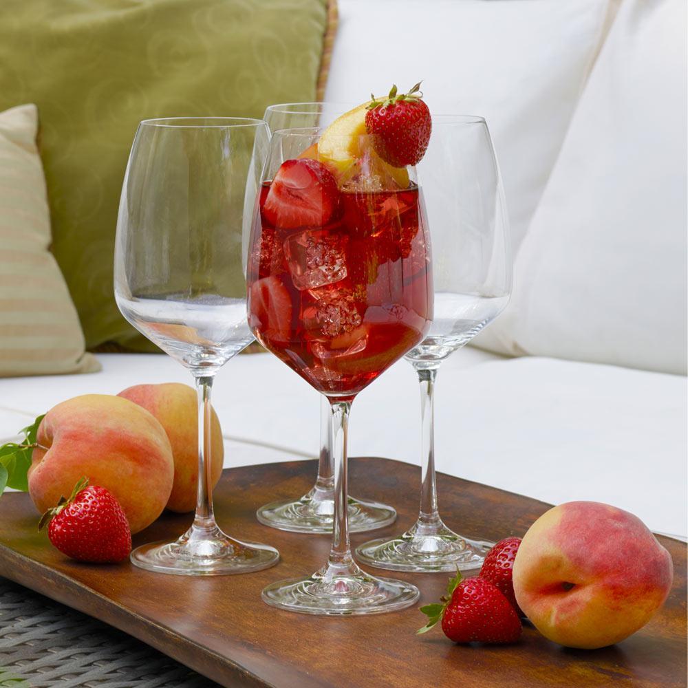 Premium Set of 4 Crystal Red Wine Glasses - Elegant Stemware for Cabernet, Merlot & Pinot Noir - Perfect for Dinner Parties, Romantic Dates & Wine Tasting Events