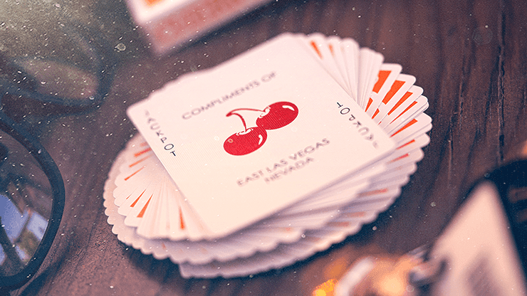 Orange Cherry Casino Playing Cards - Premium Quality Poker Cards for Blackjack, Poker & Casino Games - Perfect for Game Nights, Parties & Magic Tricks