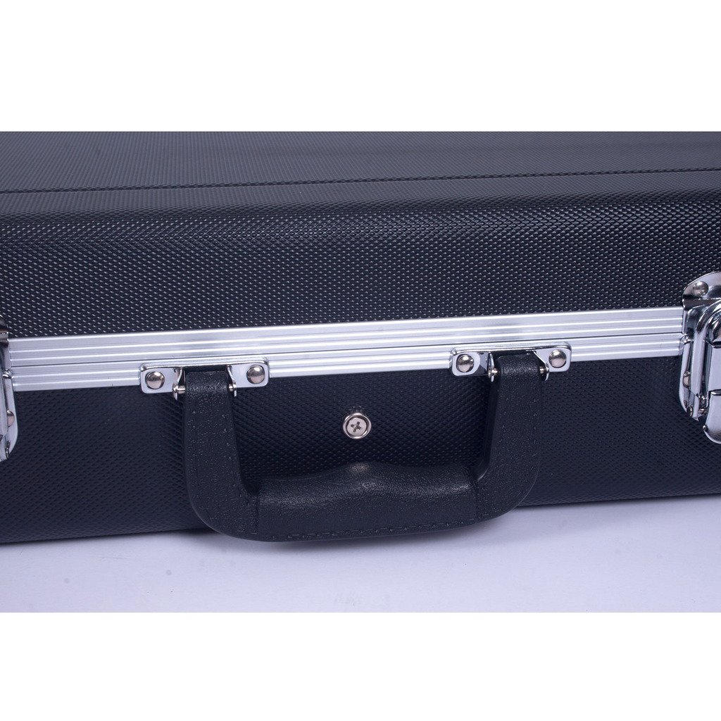 Crossrock CRA860BBK Black Bass Guitar Case for 4 & 6 String - Durable Hard Shell Protection for Travel & Gigging Musicians