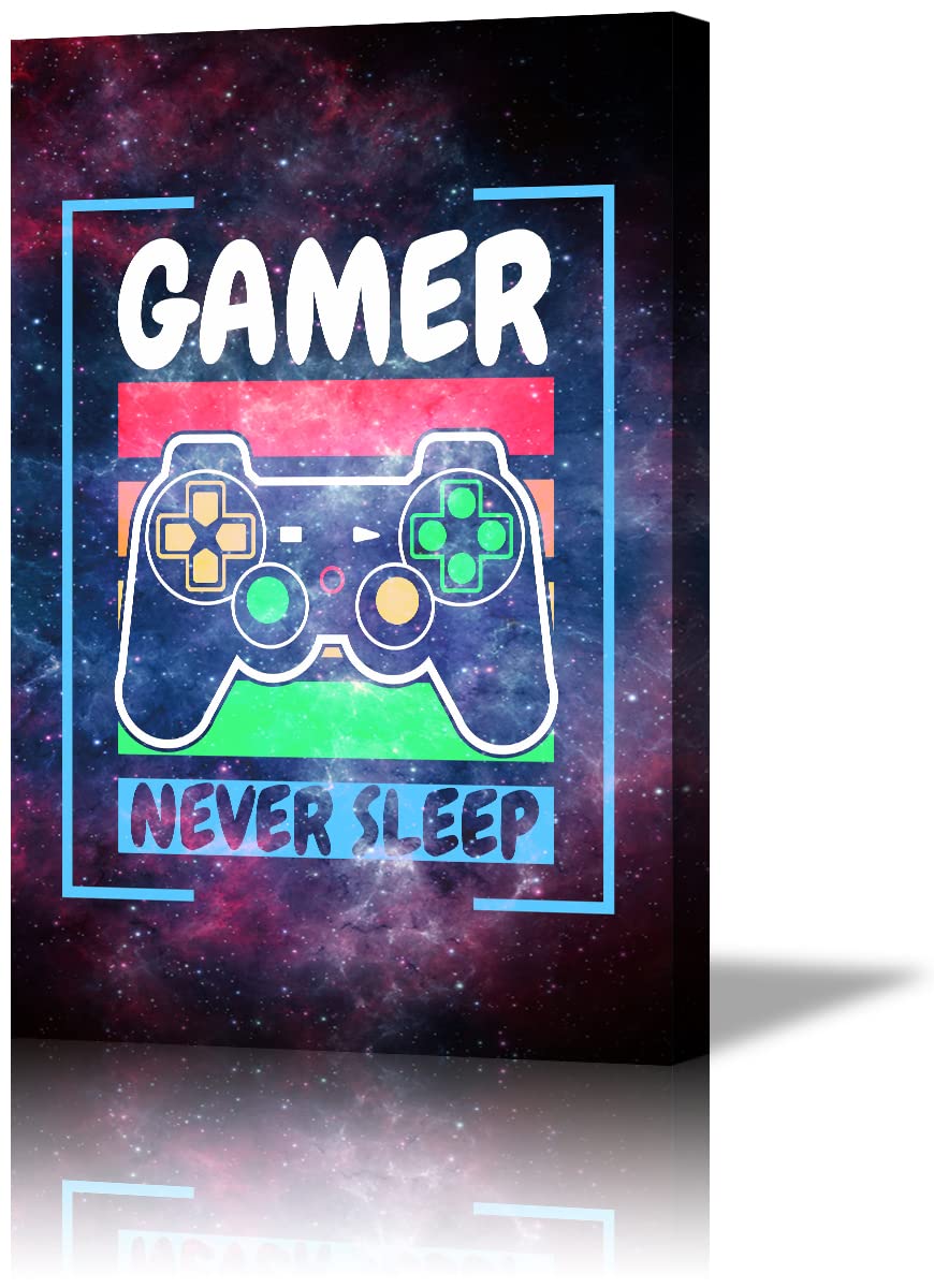 Mistyefly Gaming Room Decor Set - 28''W x 40''H Video Game Wall Art Posters for Boys & Gamers - Perfect for Bedroom, Man Cave, and Esports Room Decoration