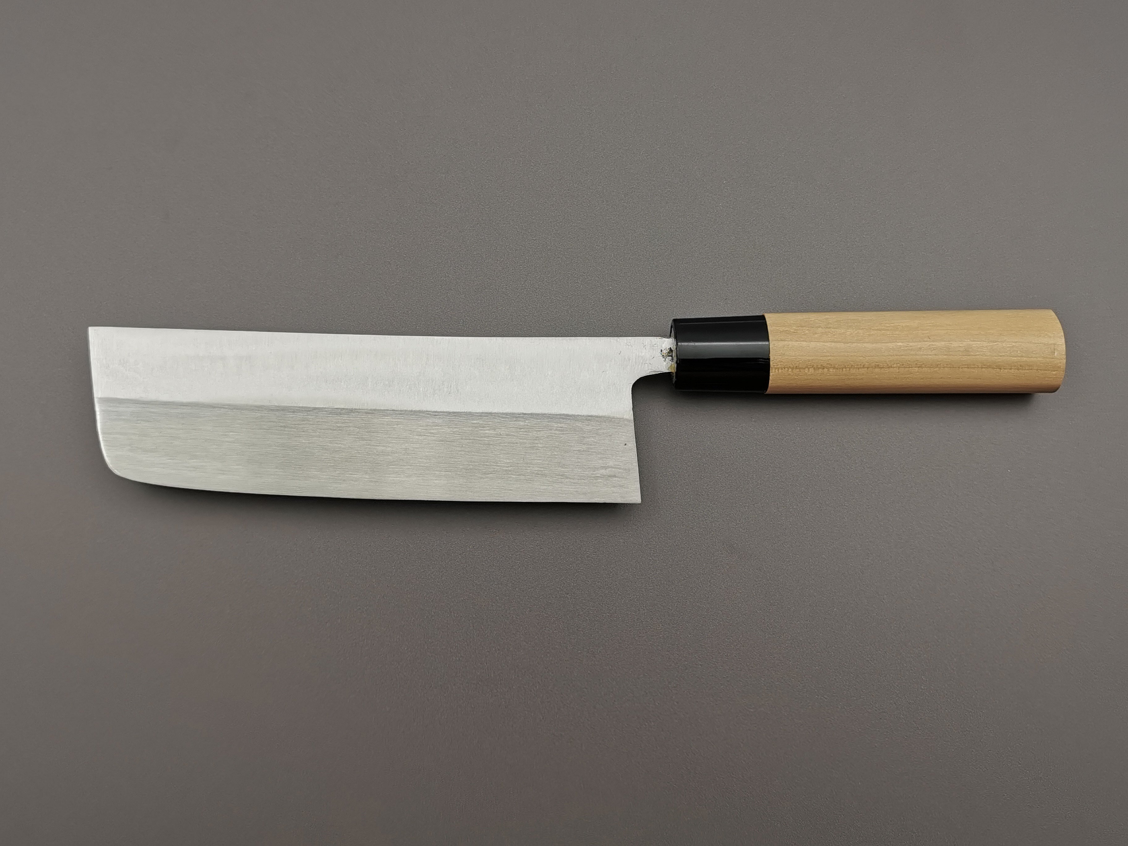 Premium Japanese Nakiri Knife - Michio Ishikawa White #2 Steel Single Bevel Vegetable Cleaver - Perfect for Sushi Chefs & Home Cooking Enthusiasts