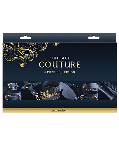 Premium Bondage Couture Kit - Set of 6 Blue Restraints for Couples | BDSM Gear for Sensual Play & Spicing Up Relationships | Perfect for Roleplay & Intimate Adventures