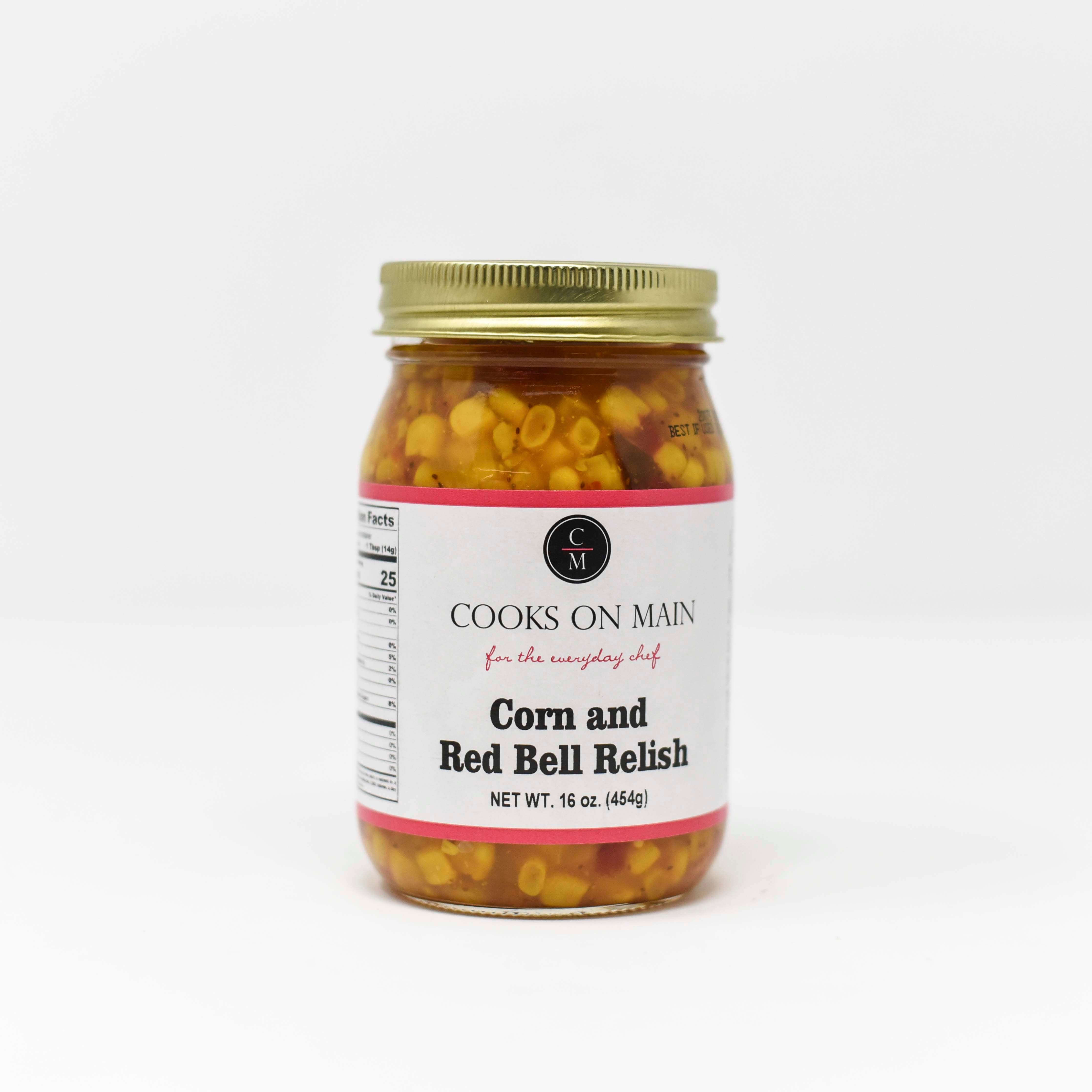 Premium Corn & Red Bell Pepper Relish - Sweet & Tangy Condiment for Burgers, Hot Dogs & BBQ Dishes