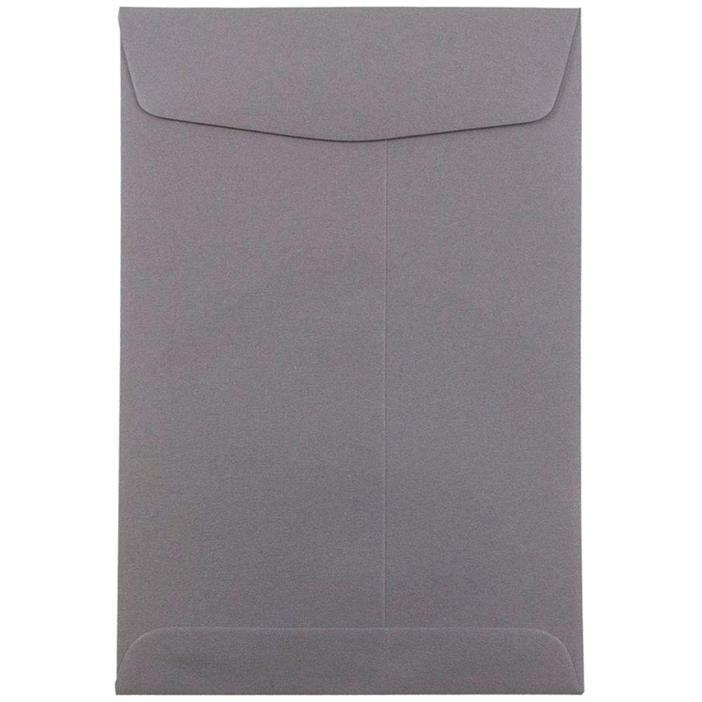 JAM PAPER 6 x 9 Inches Premium Open End Catalog Envelopes - Dark Grey - 500 Count Bulk Pack - Perfect for Business Mailings, Invoices, and Direct Marketing Campaigns