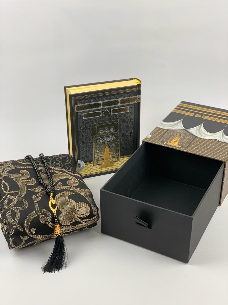 Premium Kaaba Quran Gift Box Set - Islamic Prayer Essentials for Home, Mosque & Travel - Perfect for Ramadan, Eid & Special Occasions
