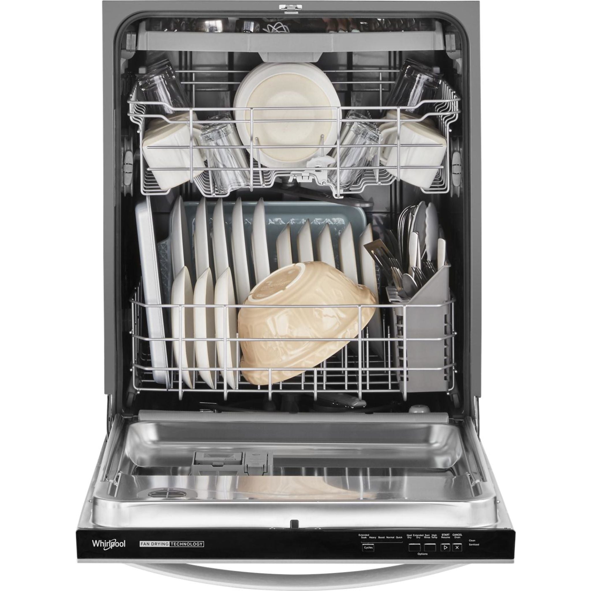 Whirlpool WDT730HAMZ Stainless Steel Built-In Dishwasher - Energy Star Certified, Quiet Operation - Perfect for Modern Kitchens & Large Families