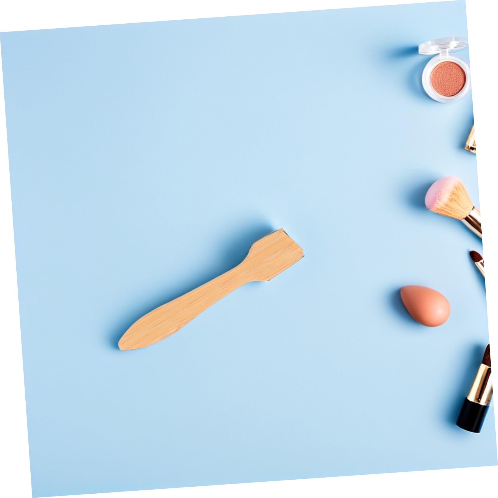 Mikinona 5-Piece Wooden Makeup Spatula Set - Mini Beauty & Food Scraper for Bottles, Jars, and Lotion Containers - Perfect for Getting the Last Drop of Cosmetics - Ideal for Makeup Artists, DIY Skincare, and Kitchen Use